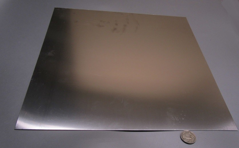 301 Stainless Steel Sheet Shim, .005″ (+/-.0003″) x 12.0″ Width x 12″ Length