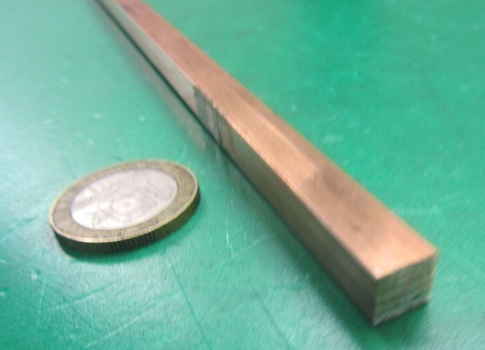 110 Copper Square Bar 1/2 Hard, 5/16″ Thick x 5/16″ Wide x 36 Inch Length