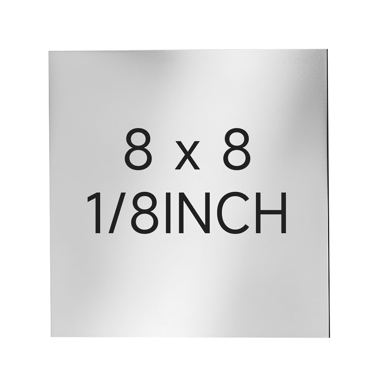 304 Stainless Steel Sheet – 8″ X 8″ X 1/8″ Thin Stainless Steel Plate 1/8 Inch T
