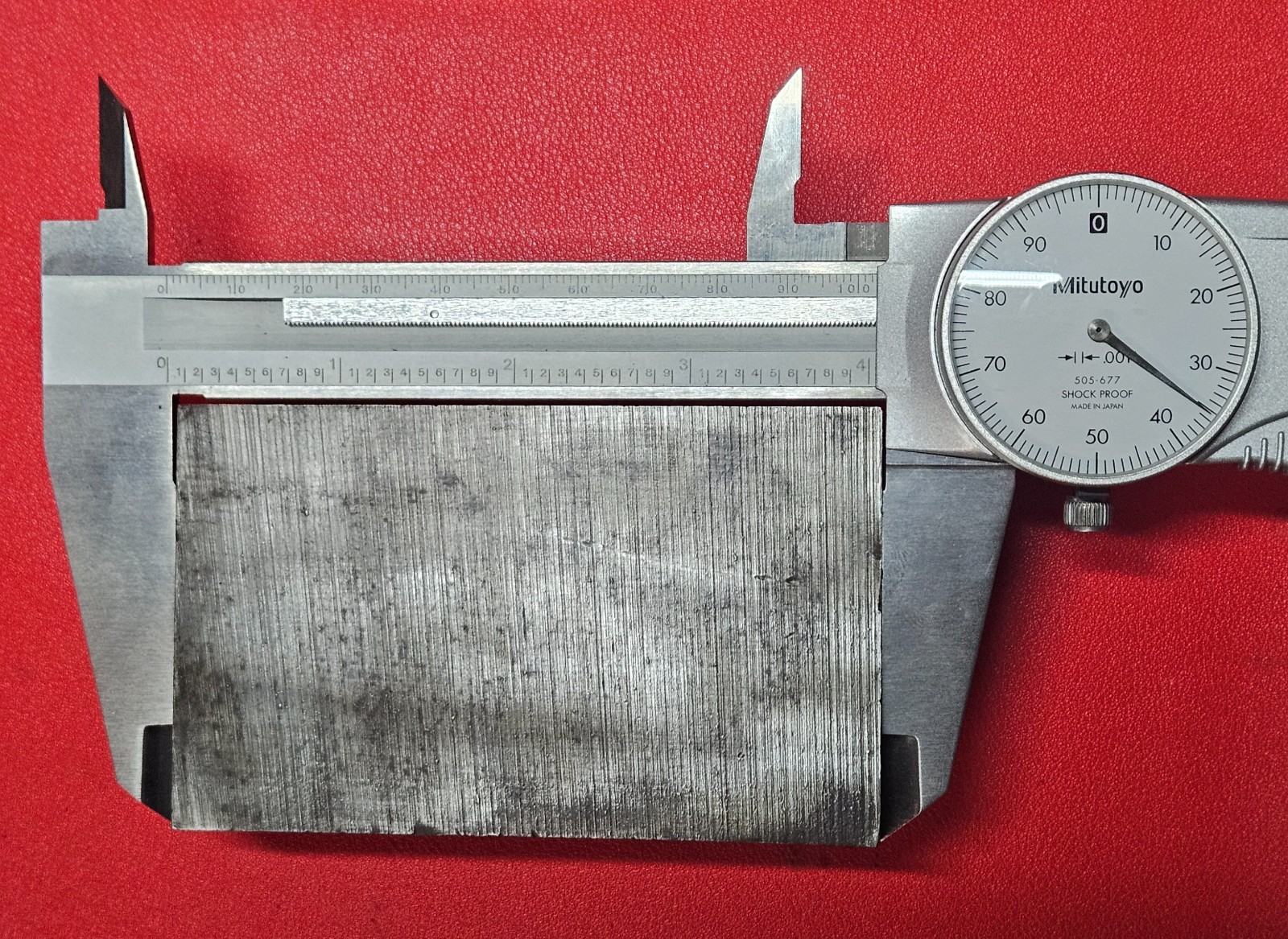 D2 Tool Steel Block Flat Stock 4.035″ L x 1.450″ W x 1.50″ Thick, 3Lb 15.3Oz.