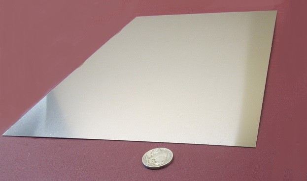 18-8 Stainless Steel Sheet, Full Hard, .012″ x 8.0″ x 12″, 1 Piece