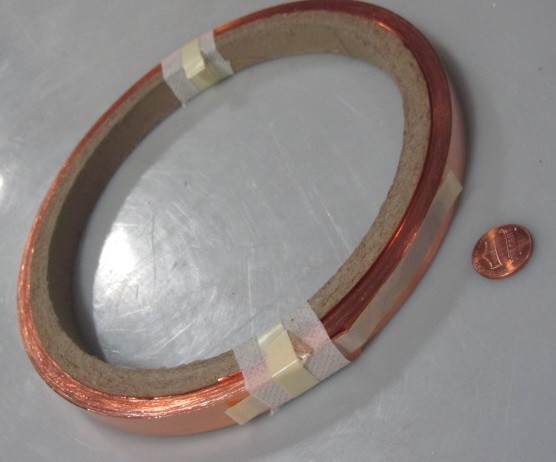 110 Copper Foil Soft Temper .005″ Thick x 1/2″ Wide x 100 Foot Length