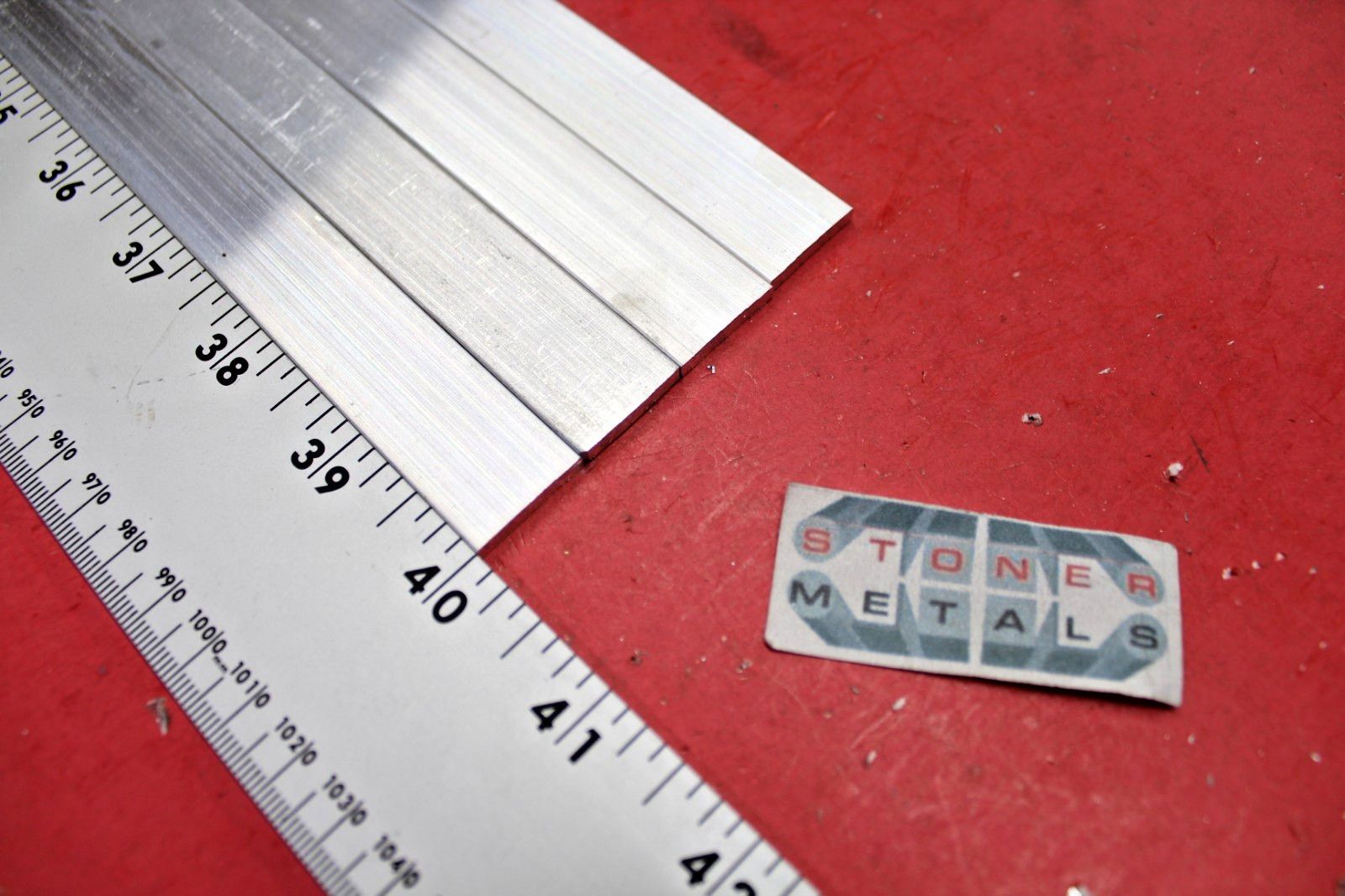 4 Pieces 1/8″ X 3/4″ ALUMINUM FLAT BAR 40″ long 6063 T52 New Mill Stock