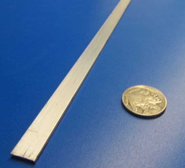 6061 T6 Metric Aluminum Bar, 2mm Thick x 10mm Wide x 3 Ft Length, 8 Units