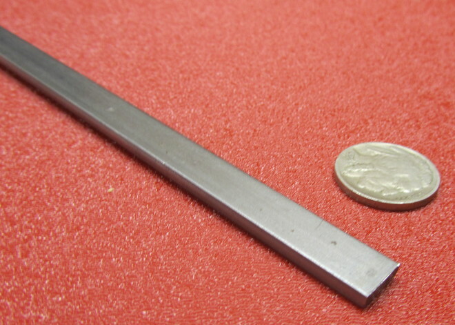 1018 Steel Bar, 1/8″ Thick x 3/8″ Wide x 24″ Length, 6 Pcs