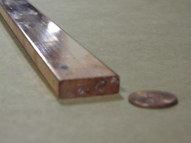 110 Copper Bar H02, 5/16″ Thick x 1.0″ Wide x 6 Ft Length
