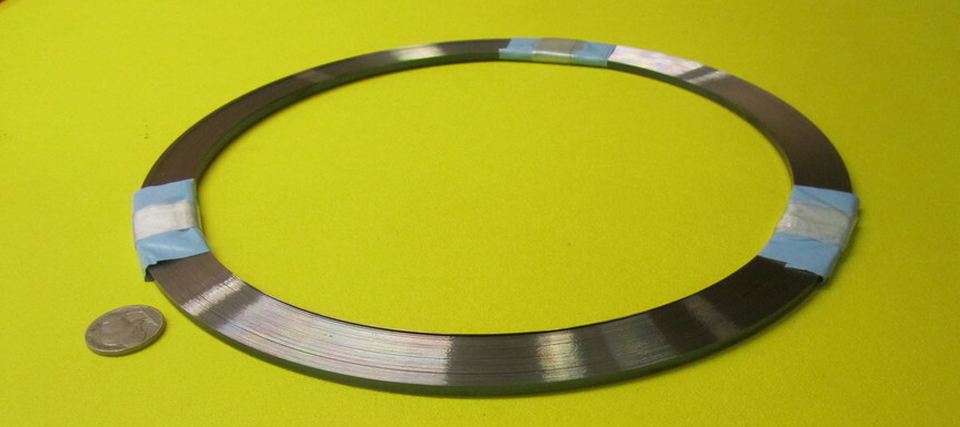 1095 Hard Blue Tempered Spring Steel Shim .015″ Thick x .125″ Wide x 1200″ Long