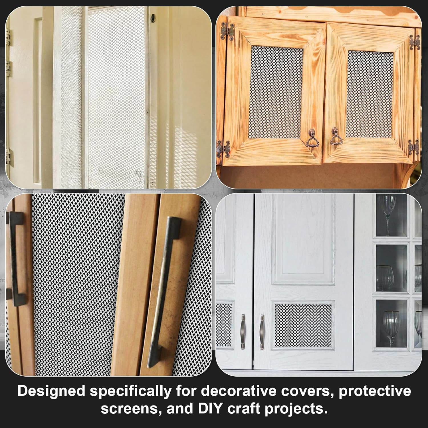 2 Pcs 12″ x 24″ Stainless Steel Expanded Metal Mesh Screen Panels