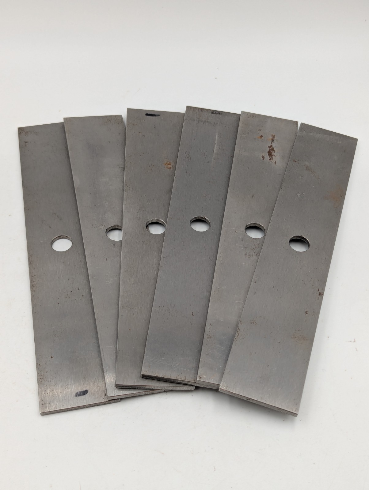 Steel Shim Flat Plate 1/8″ x 1-1/2″ W x 8″, Lot Of 6 Pieces, 7/16″ Hole