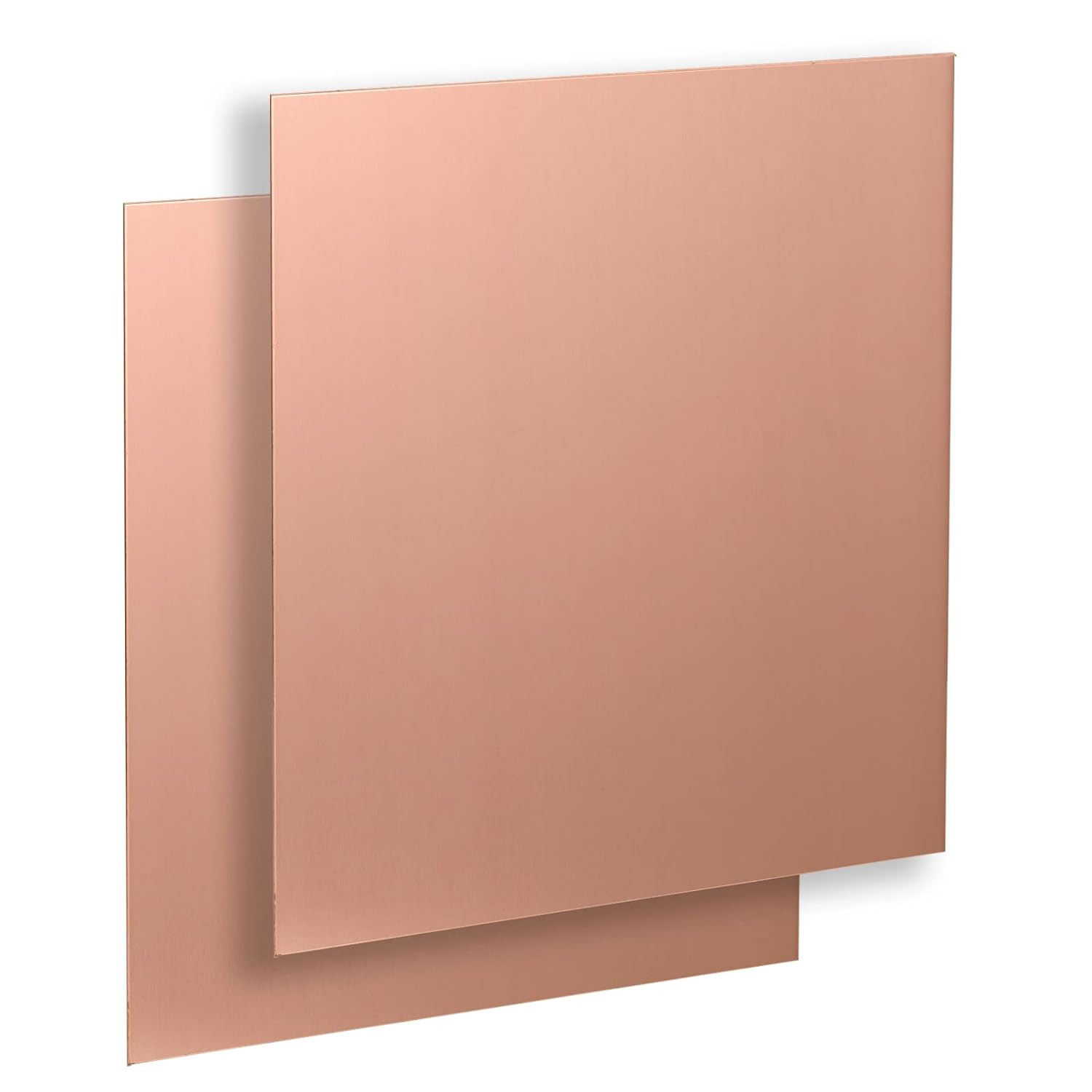 Pure Copper Sheet Plate 6″ X 6″ X 24 Gauge 2Pcs, Cu Metal for Industry Supply, D