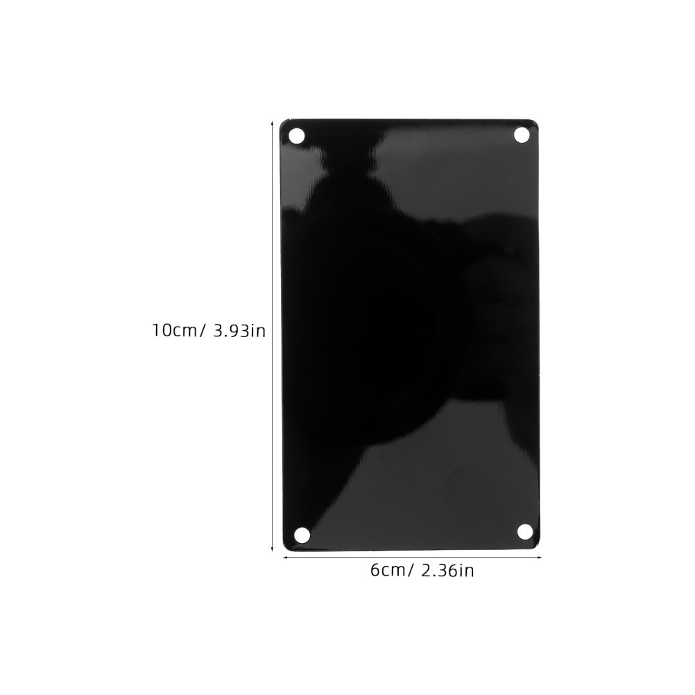 10 Pcs Stainless Steel Nameplate Engraved Blank Metal Tags 1mm Thickness Sign