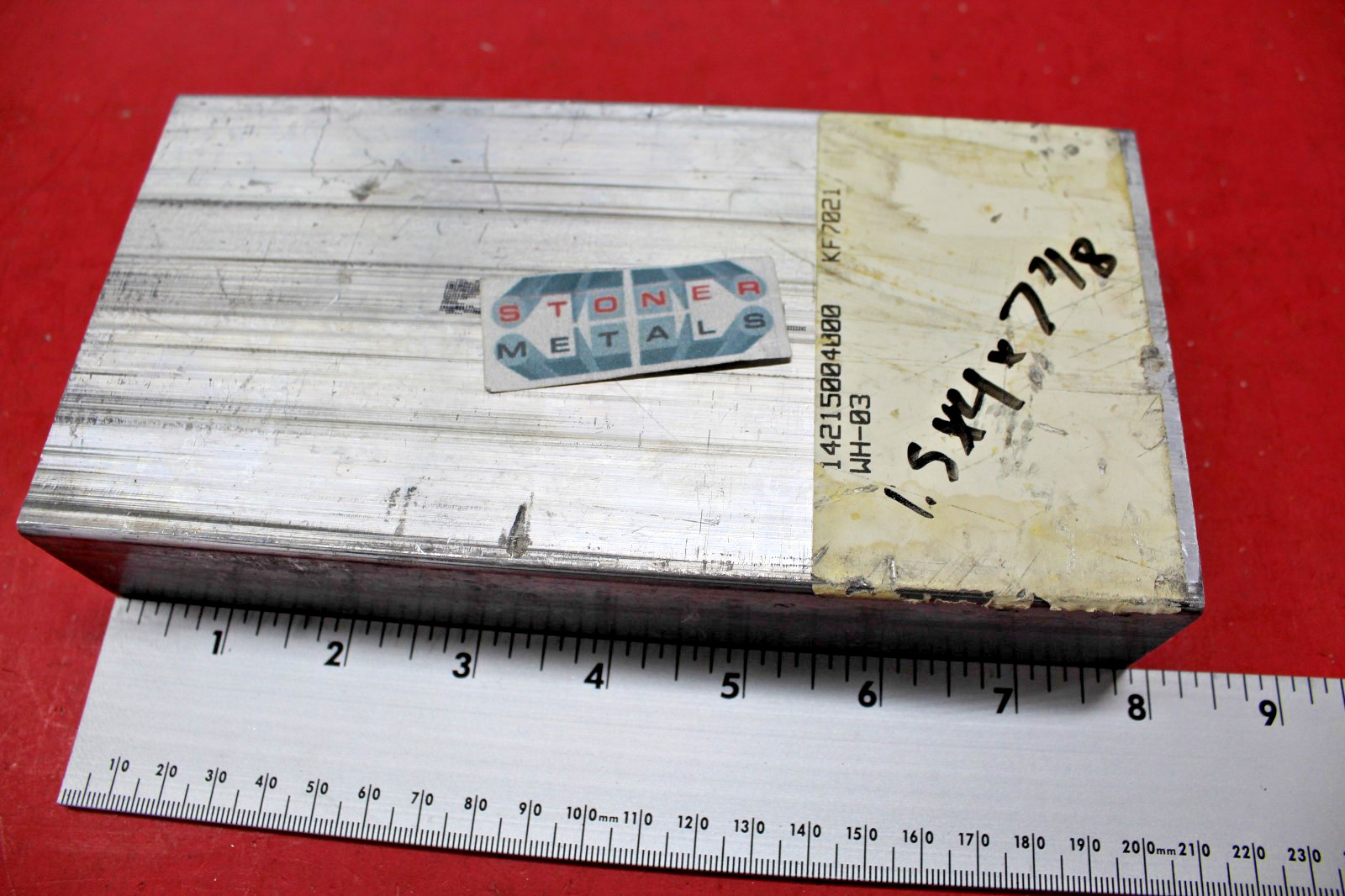 1 Piece 1-1/2″ x 4″ x 7-7/8″ 2024 Aluminum Flat Bar Drop
