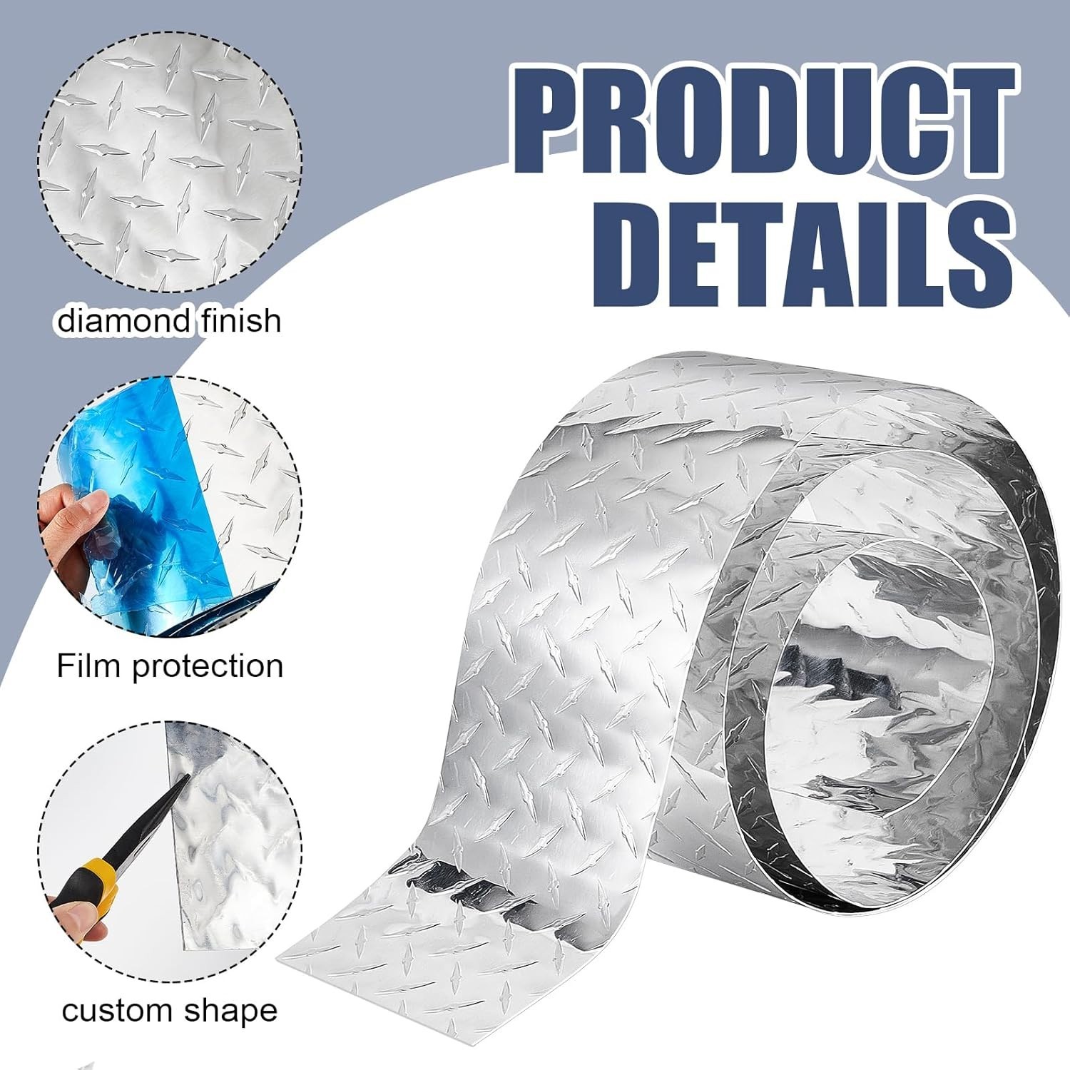 Durable 4 Inch Wide Aluminum Diamond Plate – Ideal for Various Projects & Decor