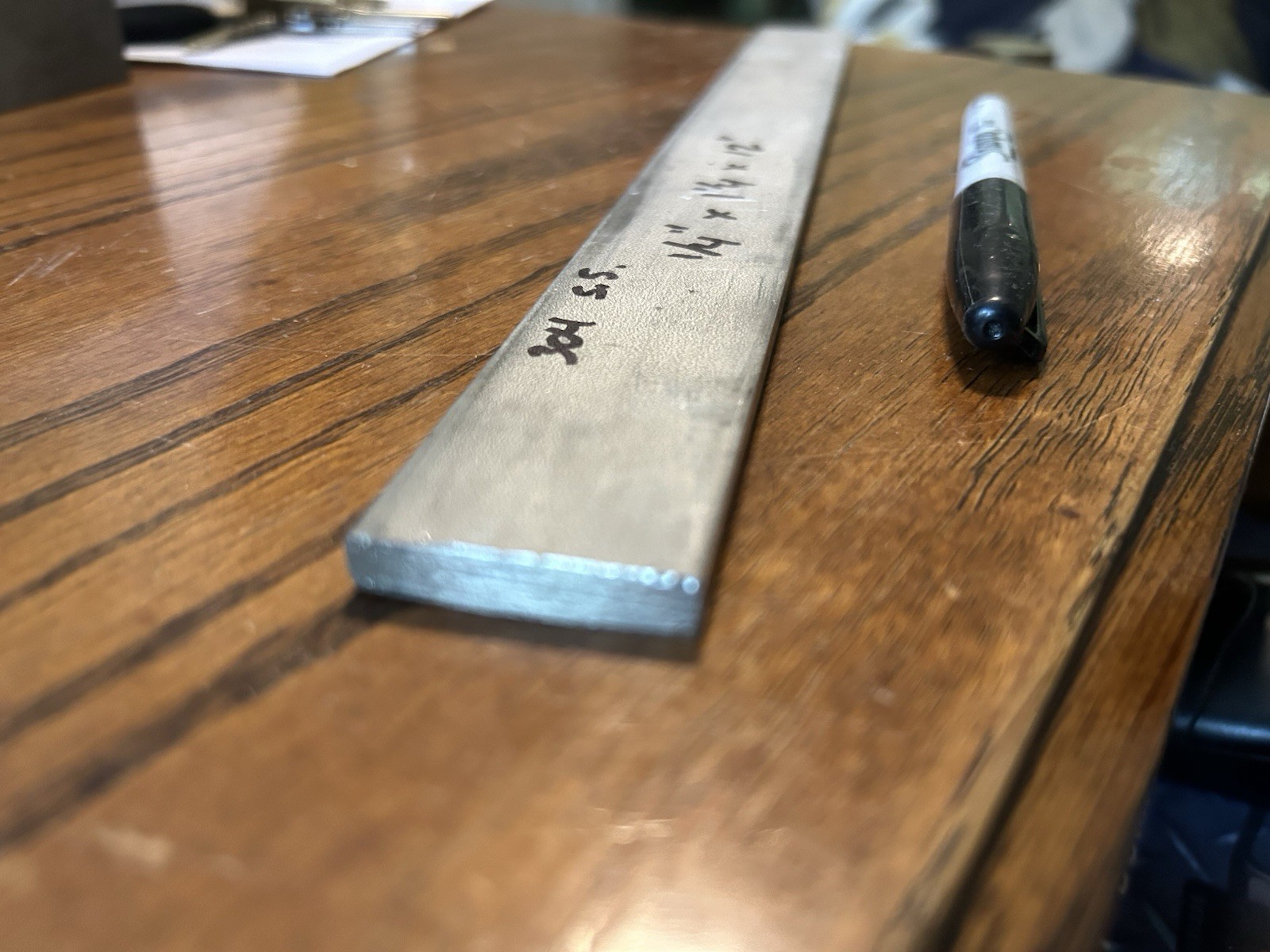 1/4″ x 1-1/4″ x 12″ , 304 Stainless Steel Flat Bar