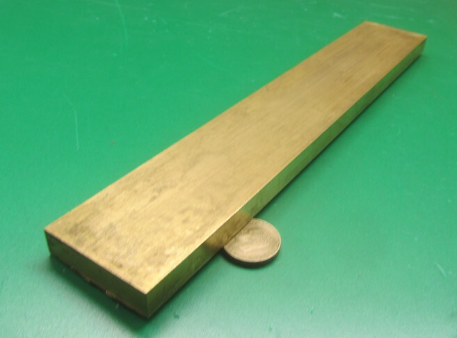 360 Brass Flat Bar 1/2″ Thick x 2.0″ Wide x 12.0″ Length
