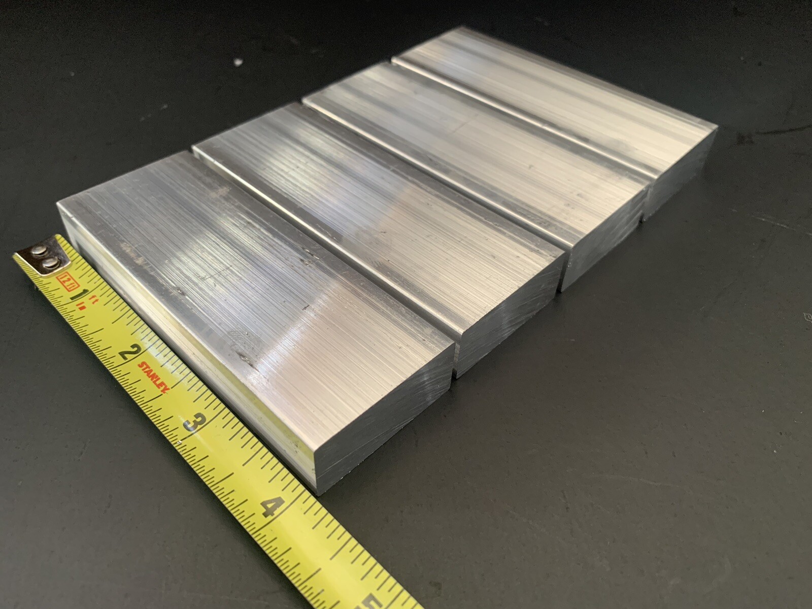 4 Pieces 5/8″ X 1-1/2″ X 4″ Long ALUMINUM FLAT BAR STOCK SOLID 6061 T6511
