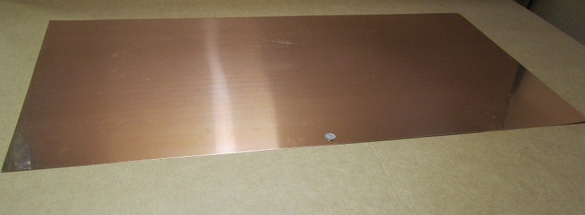 101 Copper Sheet 1/8 to 1/4 Hard .025″ Thick x 24.0″ Wide x 48.0″ Length
