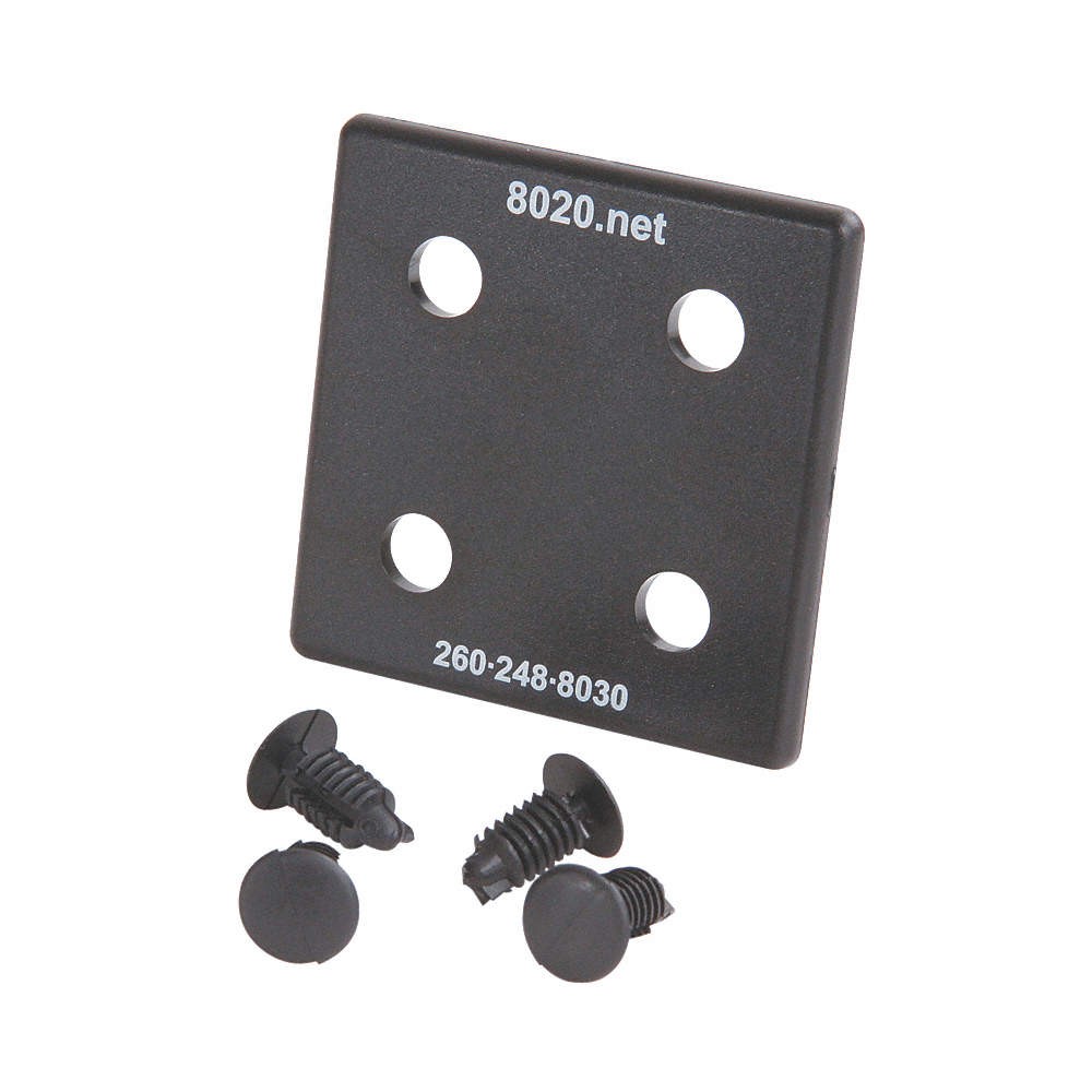 80/20 2028-2 End Cap,2 inx1/8 inx2 in,PK2 5JRG0