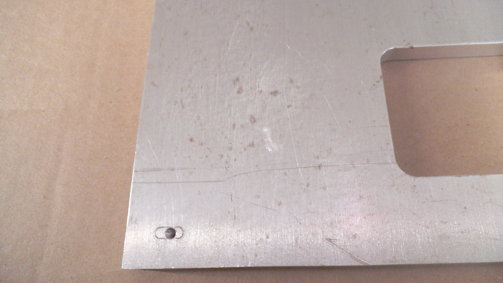 Aluminum plate 10-1/4″ x 10-1/4″ x point 385″ thick polished 1 side