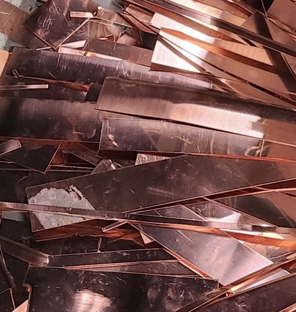 scrap copper sheet metal 5 POUNDs C110 pure copper 16 ounce 24 gauge
