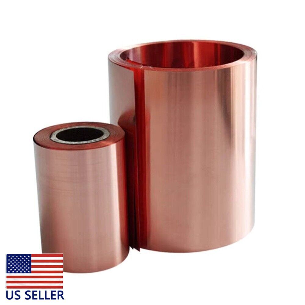 1PC 0.04mm x 10mm x 1000mm 99.9% Pure Copper Cu Metal Sheet Foil