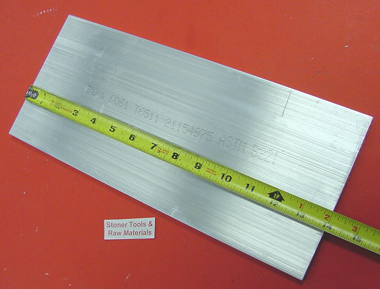 1/4″ X 6″ ALUMINUM 6061 FLAT BAR 14″ long T6511 Solid Extruded Mill Stock New