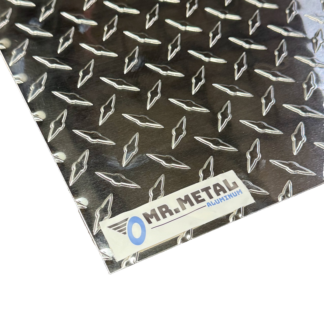 24″ x 120″ Aluminum .025″ Diamond Plate (1/40″) Thick Sheet Trailer, RV, Garages