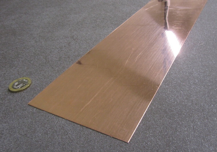 110 Copper Foil Soft Temper .002″ Thick x 4.0″ Wide x 100 Foot Length