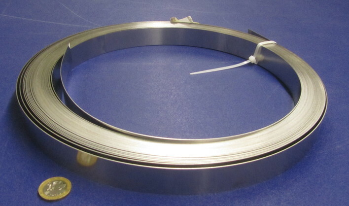301 Stainless Steel Sheet Shim, .015″(+/-.0010″) x 1.0″ Width x 100 Foot Length