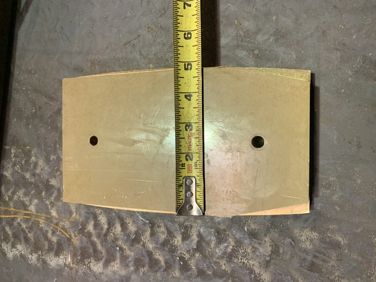 yellow brass flat bar
