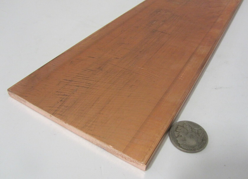 110 Copper Bar H02, 1/4″ Thick x 4.0″ Wide x 2 Ft Length