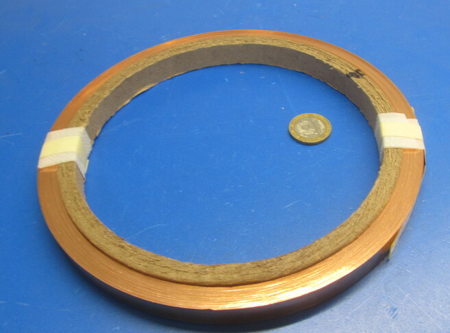 110 Copper Foil Soft Temper .007″ Thick x 1/2″ Wide x 100 Foot Length
