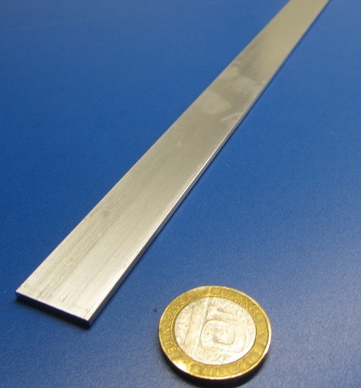 1100 Aluminum Bar Softened (O) .090″ Thick x 2.0″ Wide x 24″ Length, 2 pcs