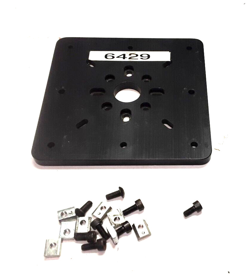 Aluminum Extrusion Adjustable Adapter Mounting Plate 150 x 150mm with T bolts