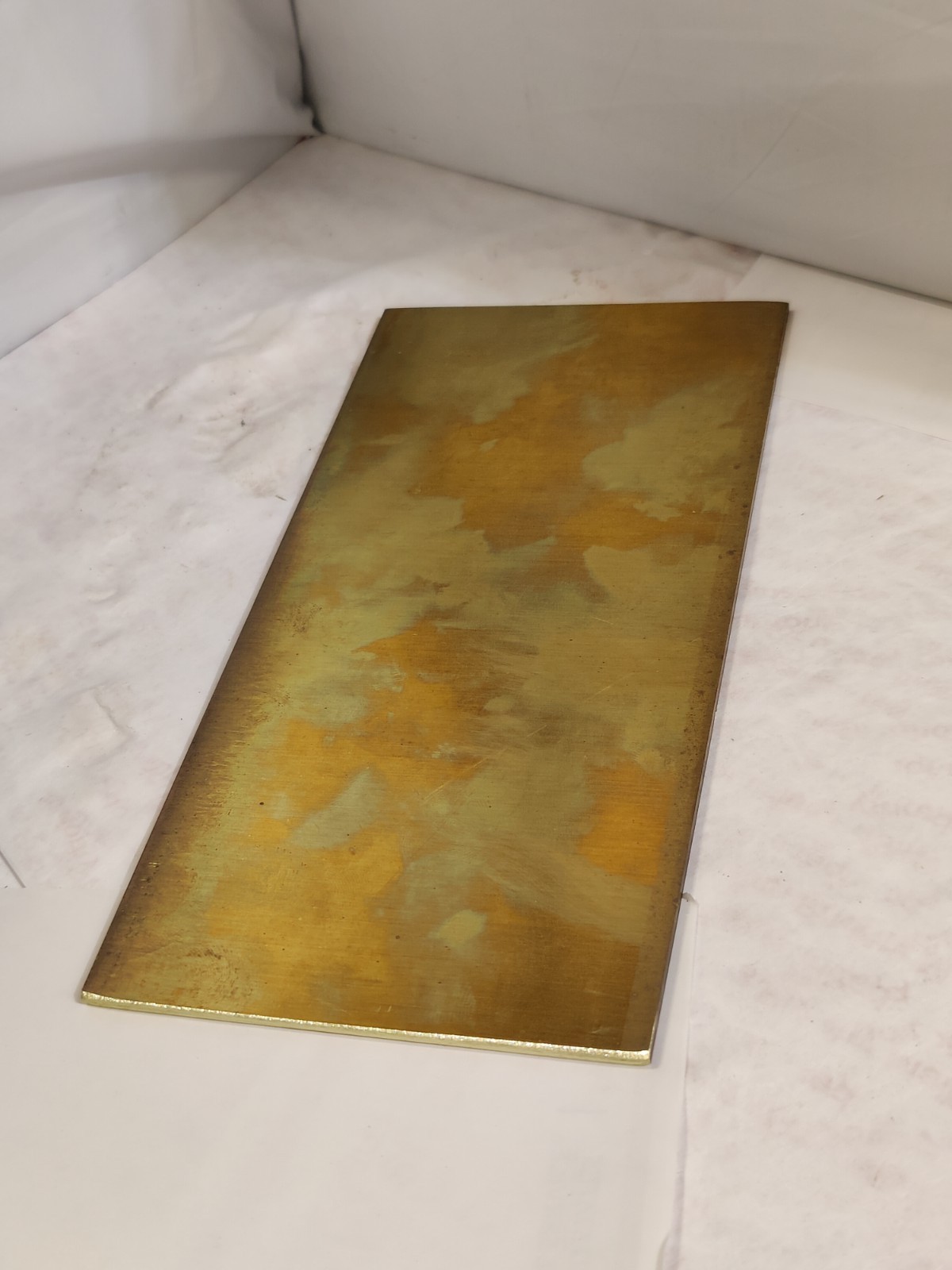 1/8″ Brass Sheet – Plate 4″x8″ x .125 thick NOS