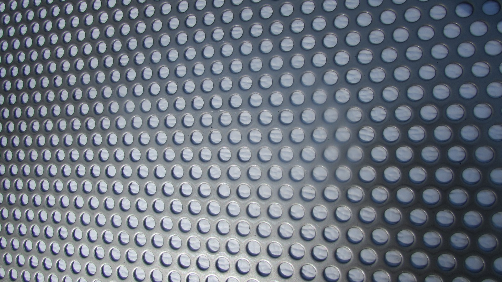 1/4″ HOLES ON 3/8 CENTERS – 16 GA.- STAINLESS PERFORATED SHEET—4″ X 11-1/2″