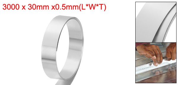 Aluminum Flashing Roll 3000mm x 30mm x 0.5mm 1060 Aluminum Metal Roll