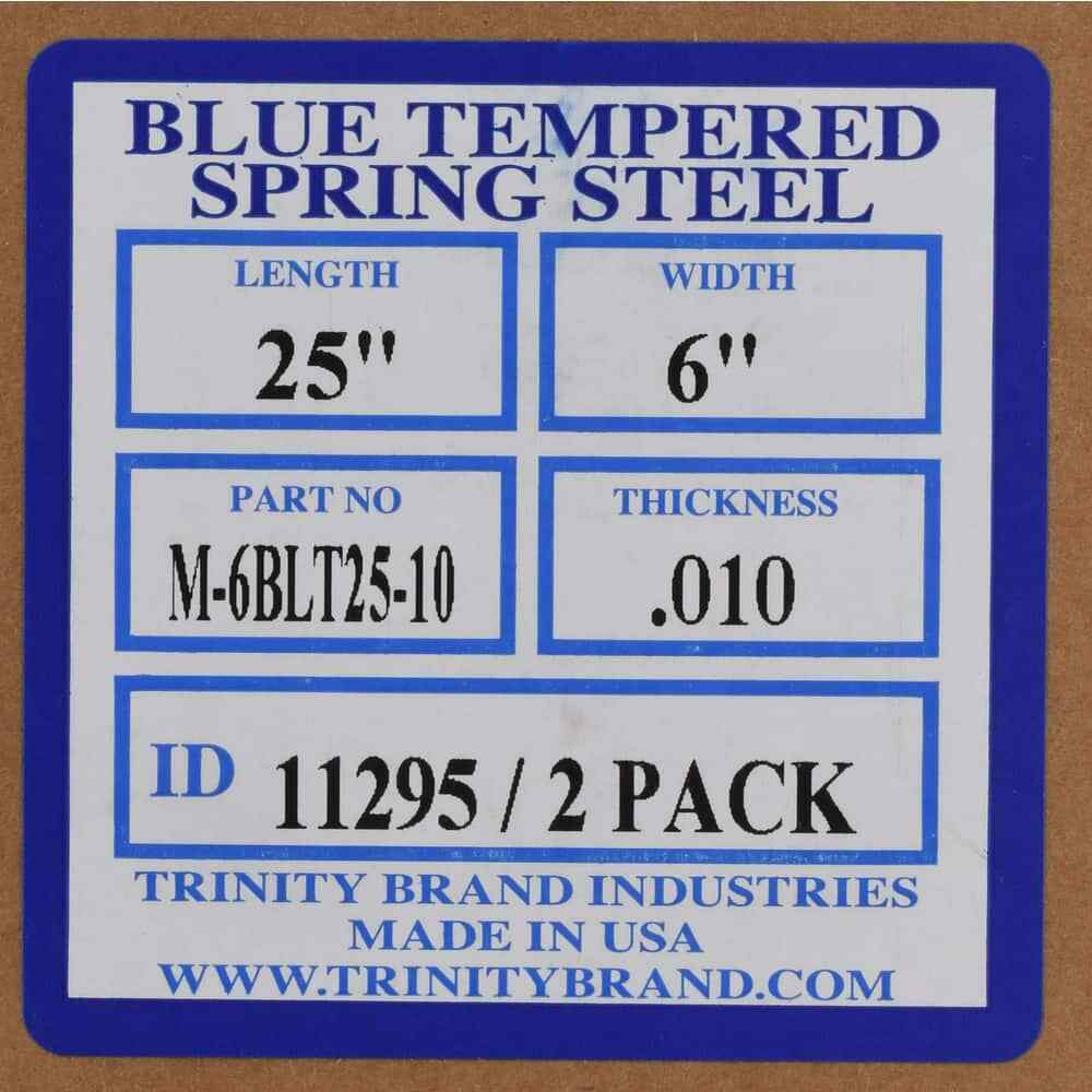 Made in USA 6″ Wide x 25″ Long x 0.01″ Thick, Spring Steel Sheet Grade 1095 B…
