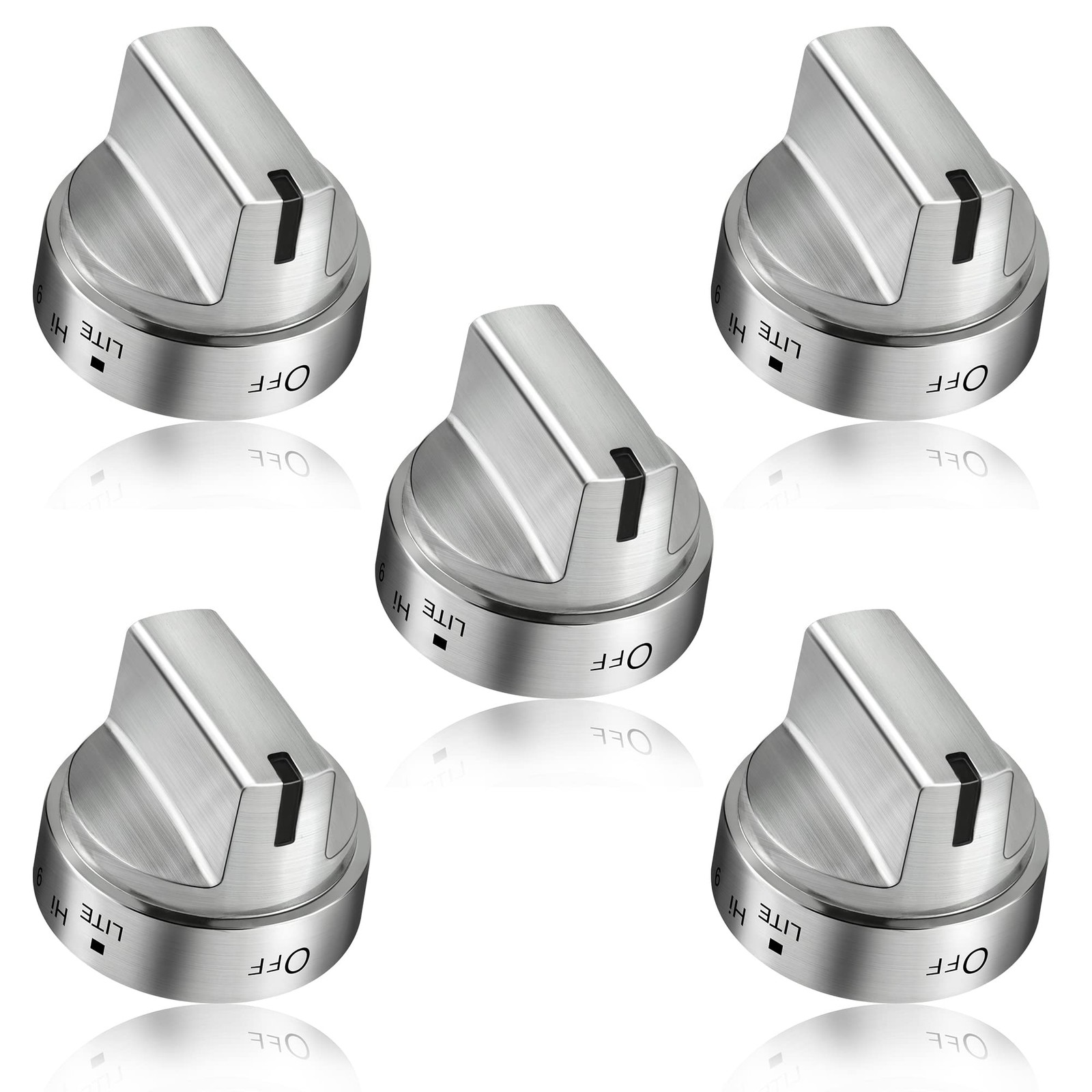 5 Pack Stainless Steel WB03x24818 Gas 2.2 x x 1.9 inches,