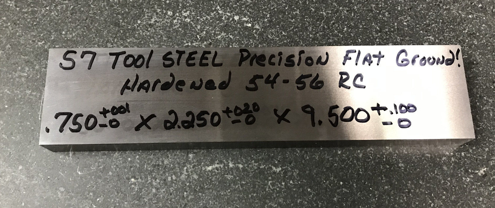 S7 3/4″ HARDENED .750 X 2.250 X 9.500 FLAT GROUND BAR STOCK MOLDING TOOL STEEL