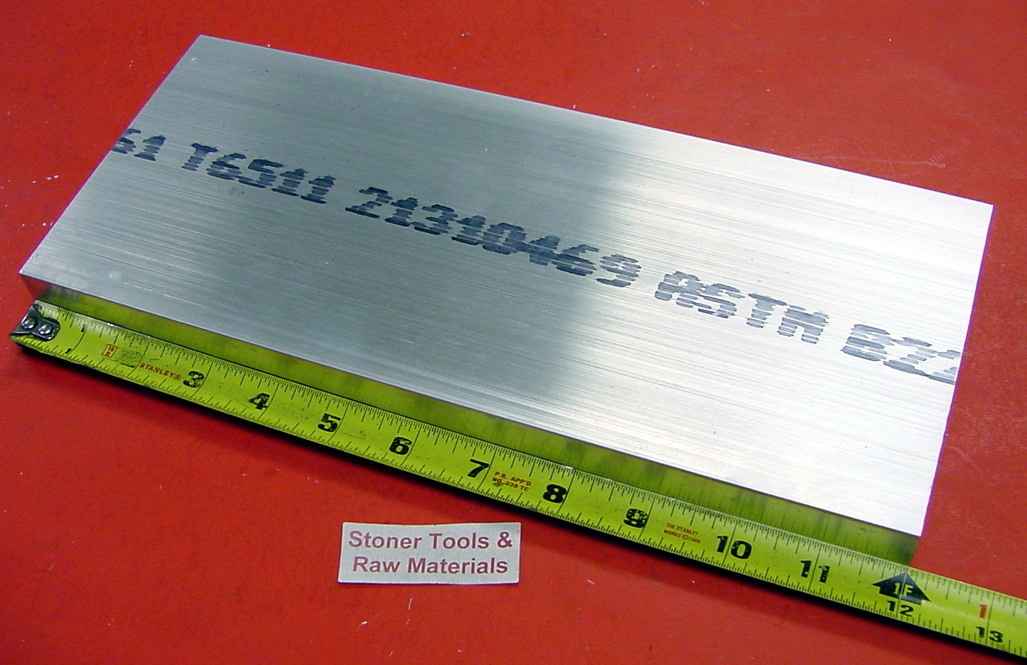 1-1/4″ X 6″ ALUMINUM 6061 FLAT BAR 12″ long Solid T6511 Extruded Mill Bar Stock