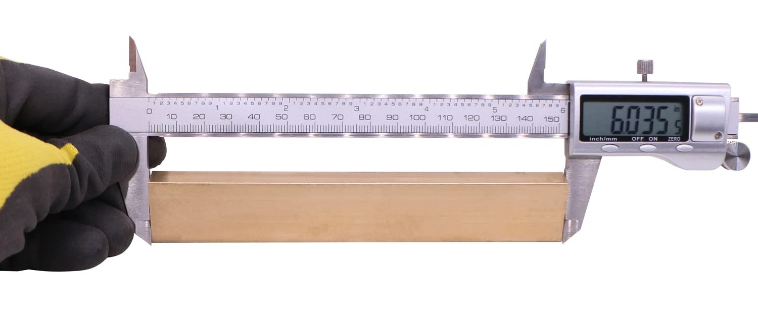 3/8 x 1 Inch C360 Brass Flat Bar 6 Inch Long Solid .4 Mill Stock Plate Solid