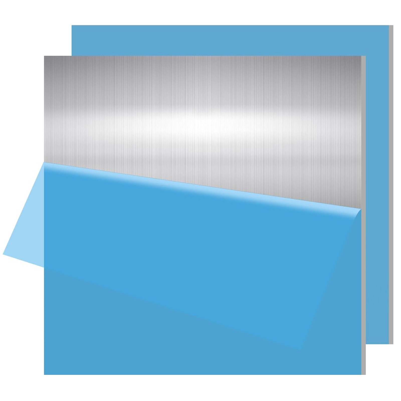 Aluminum Sheet Metal 6061 12×12 Inches 1/16 Inch Flat Plate for DIY Crafts