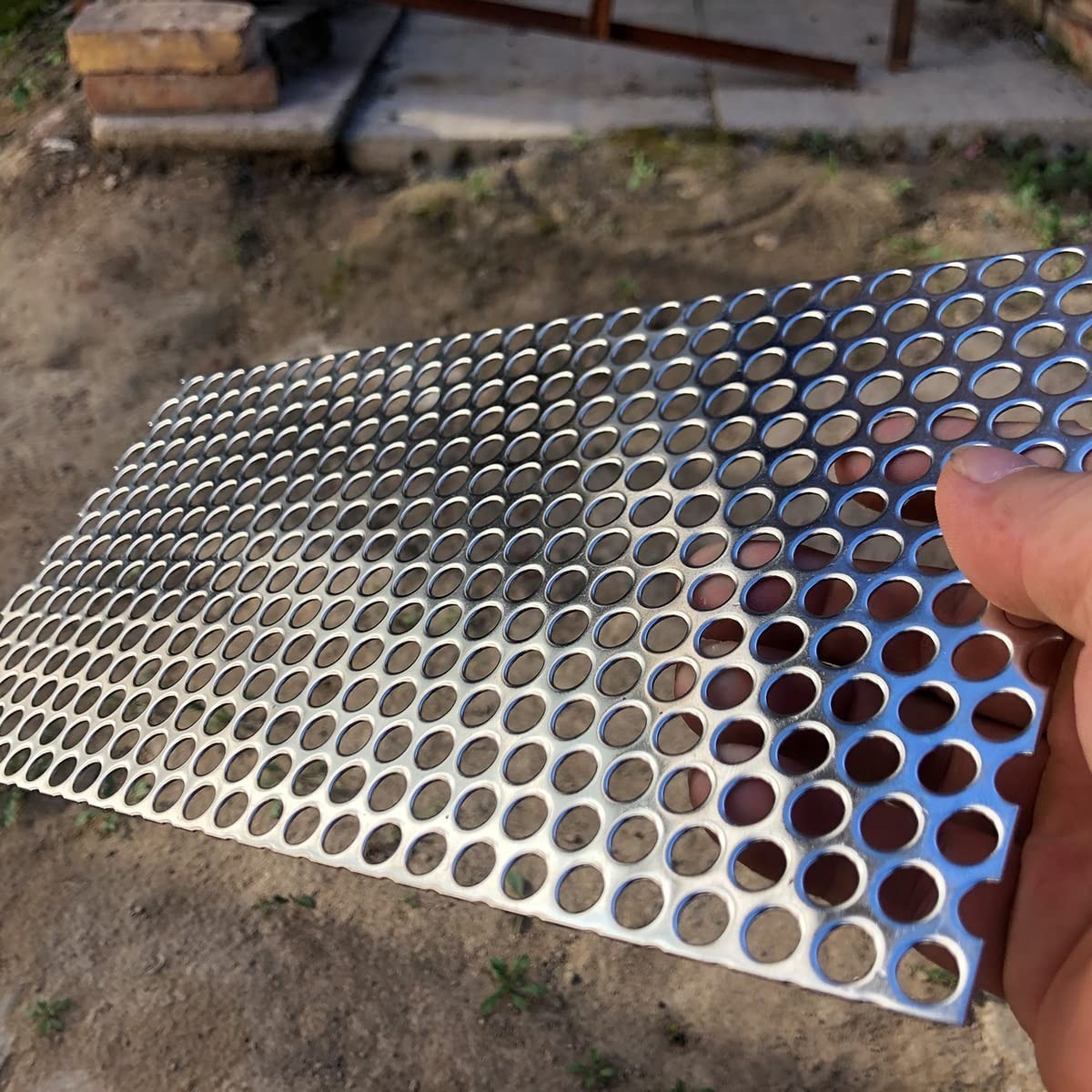 Lightweight 0.4 lb Perforated Metal Sheet for Decorative and Utility Projects