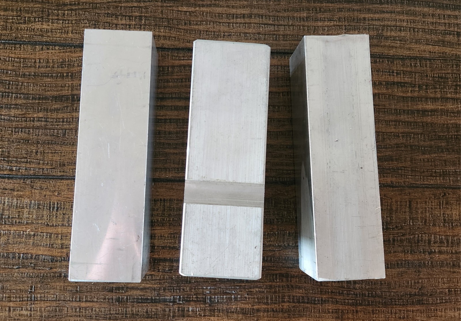 Lot of 3 Aluminum Square Bar Stocks – 6061 T6 Billet Blocks – Machining & DIY…