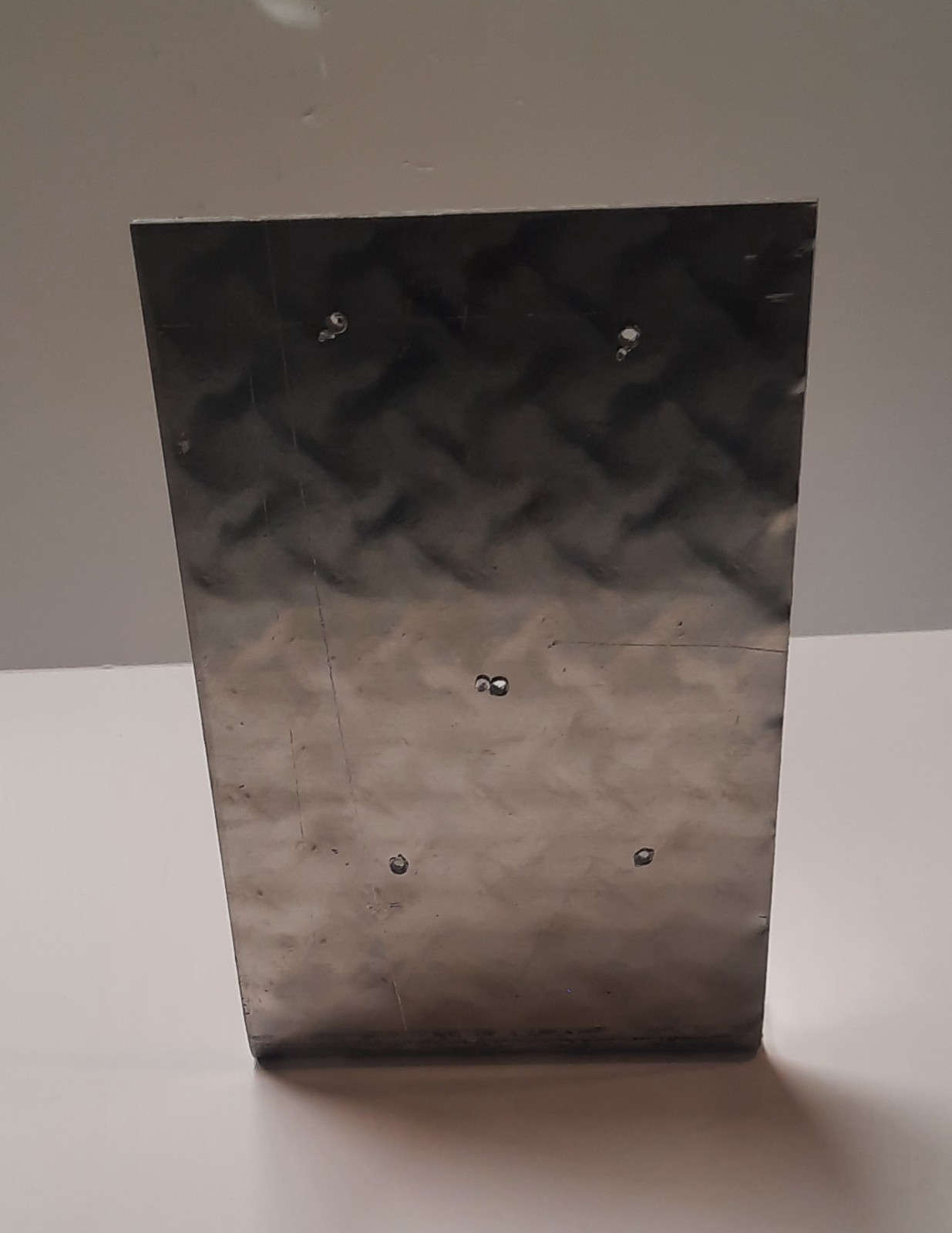 Aluminum 1/4″ Thick Diamond Plate Sheet Metal Bracket, Pre-Owned