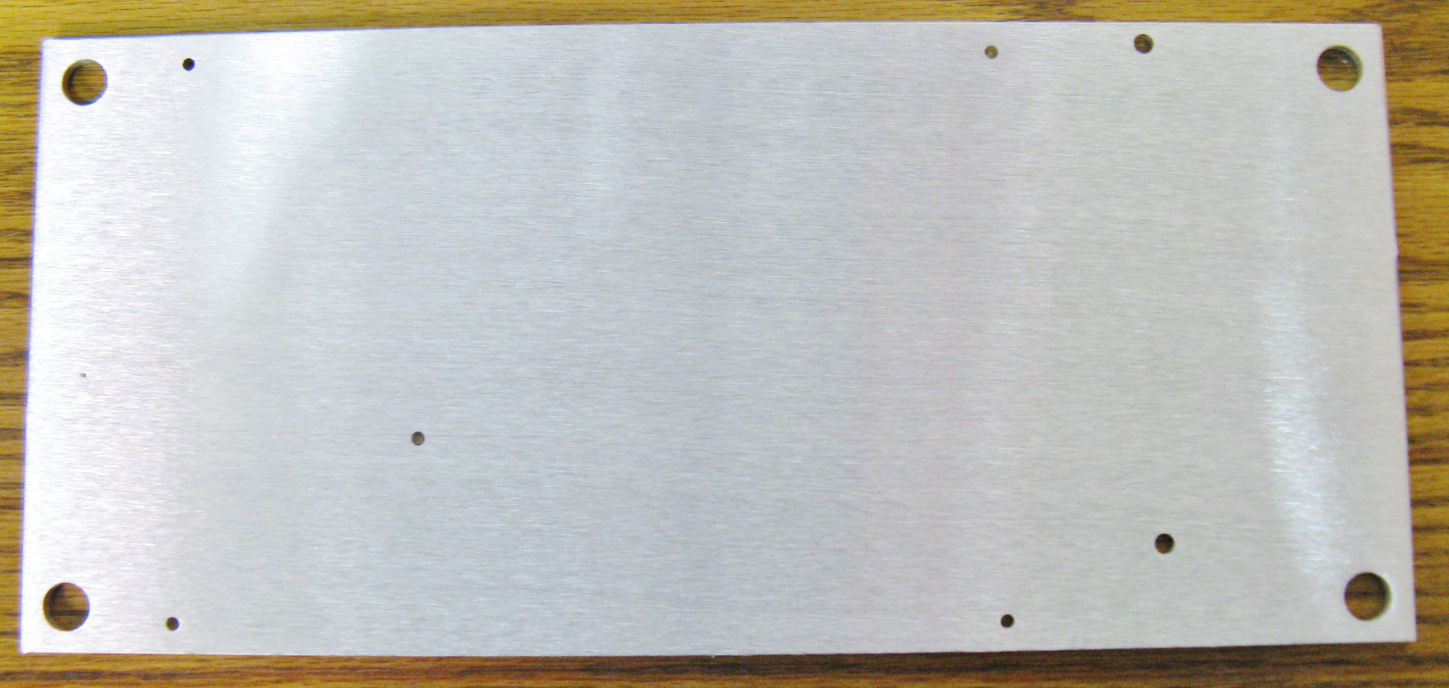 5 Medium Flat Aluminum Plate Mounting Panel 11″ x 5″ x .125″ New with holes
