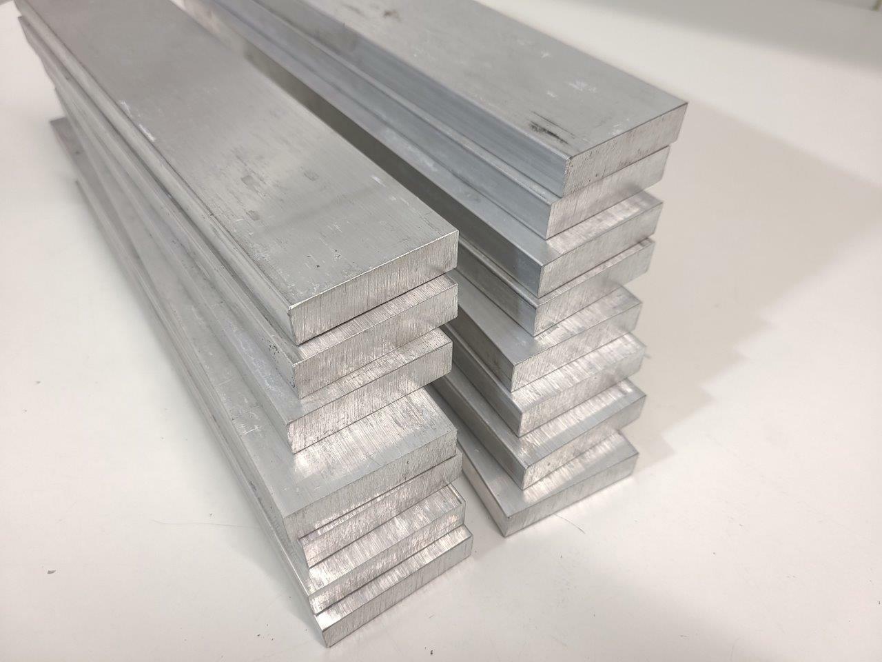 6061 Aluminum Flat Bar, 1/2″ x 2″ x 10″ long, Solid Stock, Plate, Machining