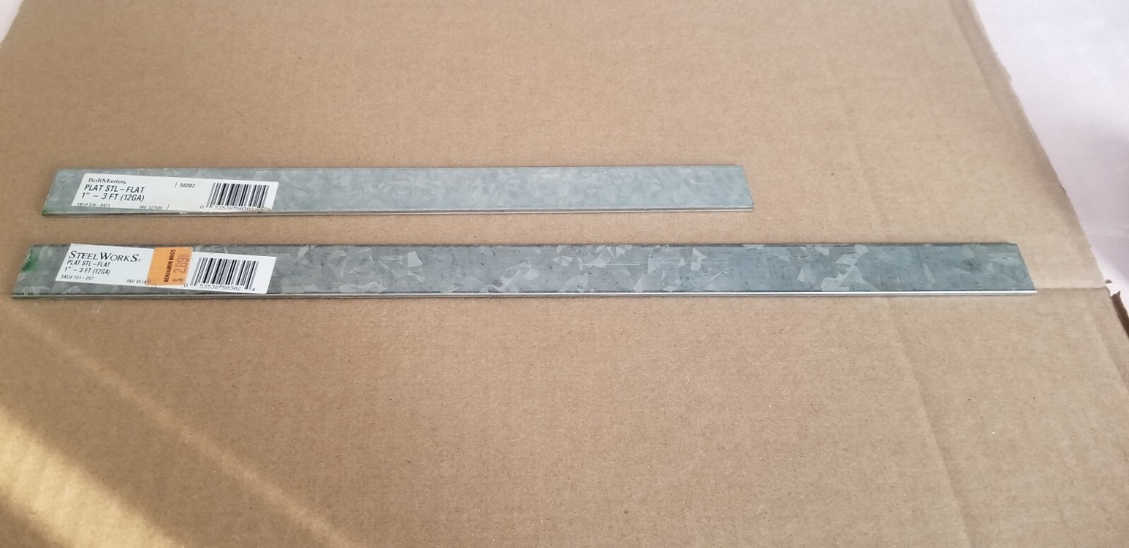 Steel Works & Boltmaster Plat Steel-Flat 1″, VGC