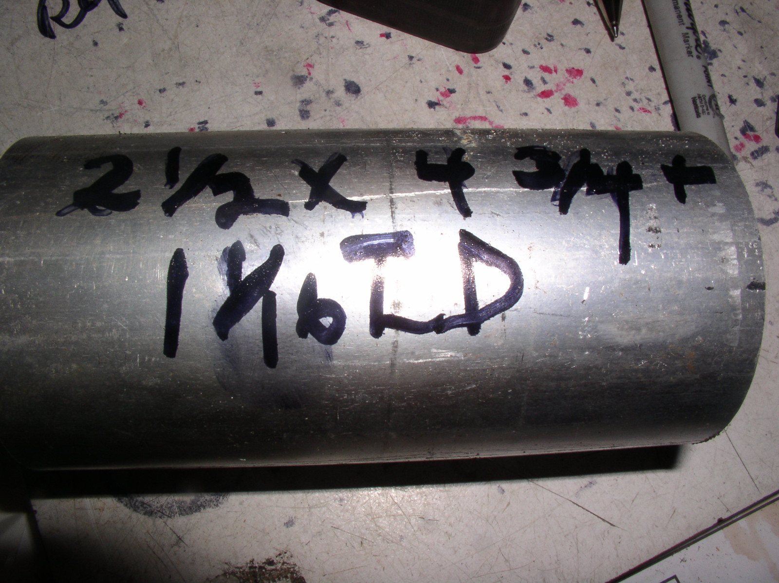 CORED ALUMINUM TUBEING SPACERS 2 1/2″ DIA.X 1 1/16″ ID (6061 )4 3/4″ +SPACERS.